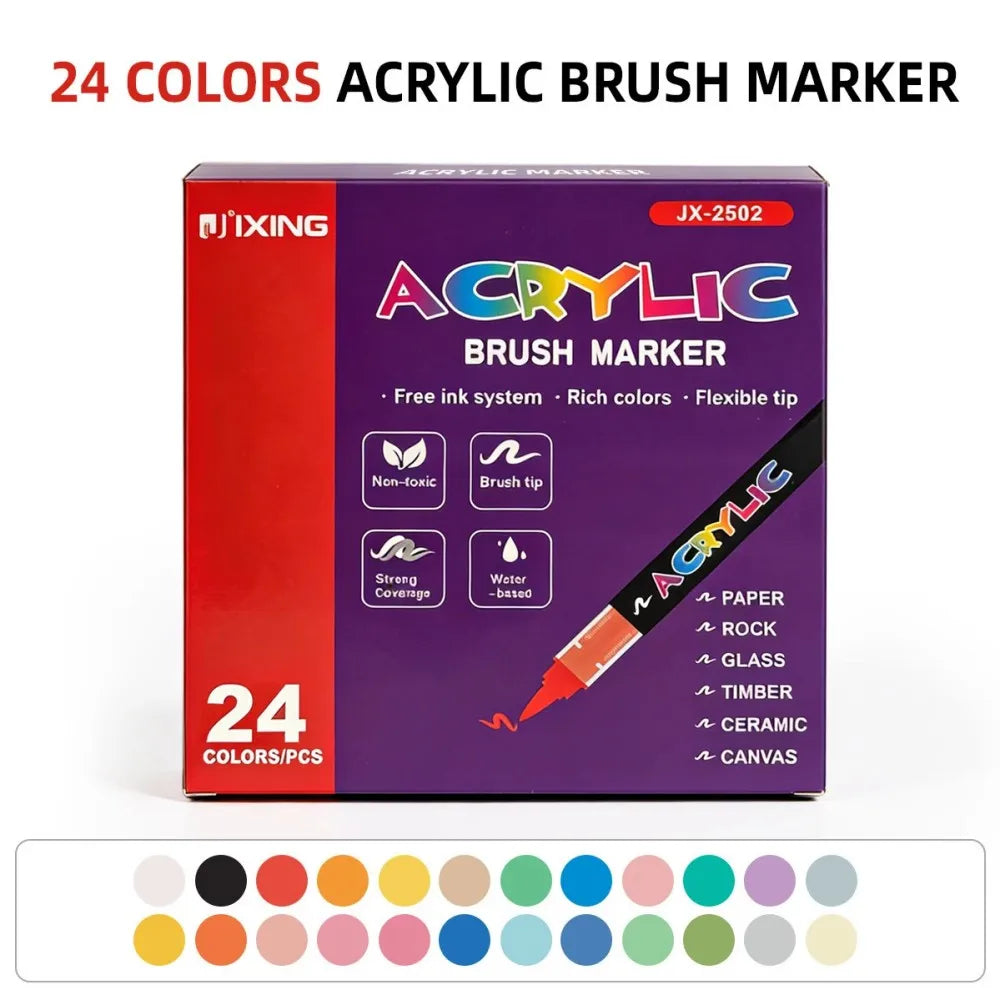 12-418 Colors Brand Upgrade Soft Brush Tip Acrylic