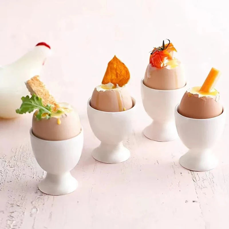 Egg Holder White Egg Cup Holder Hard Soft