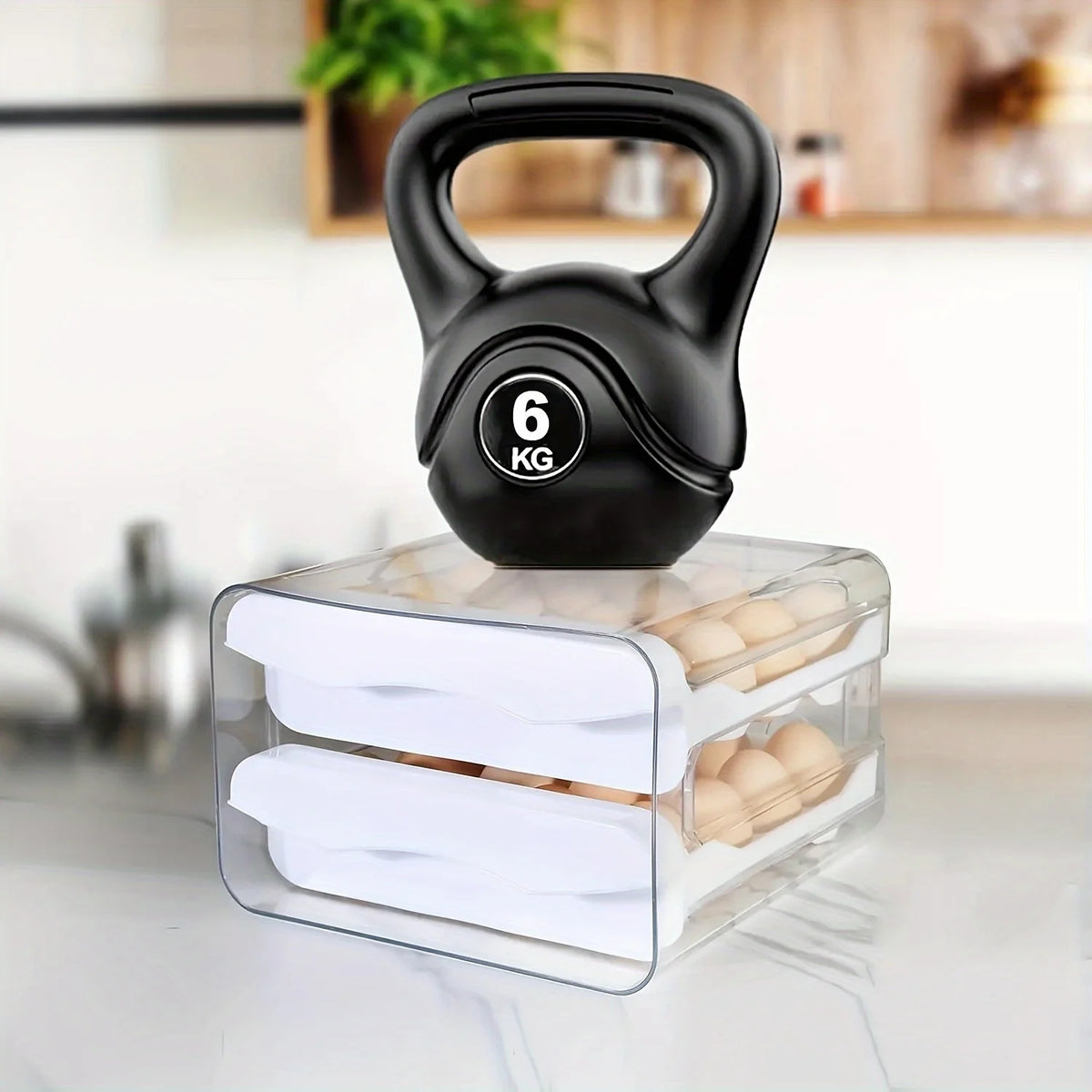 1/2pc Egg Storage Box Drawer-Type Refrigerator Egg Holder