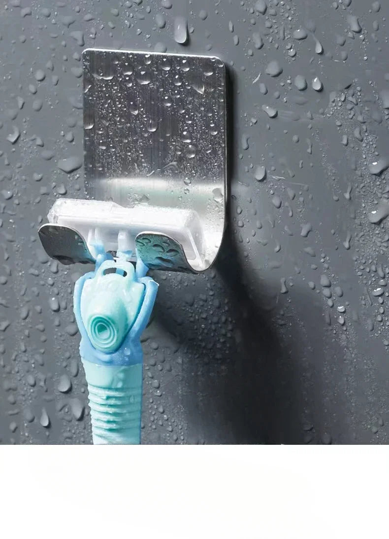 1pc Stainless Steel Razor Hook Wall Adhesive Shaving