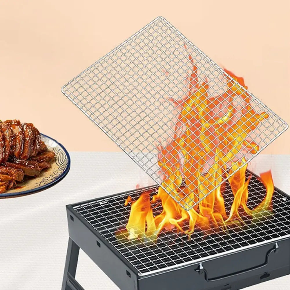 Stainless Steel Grill Rack Grids Reusable Nonstick Bbq