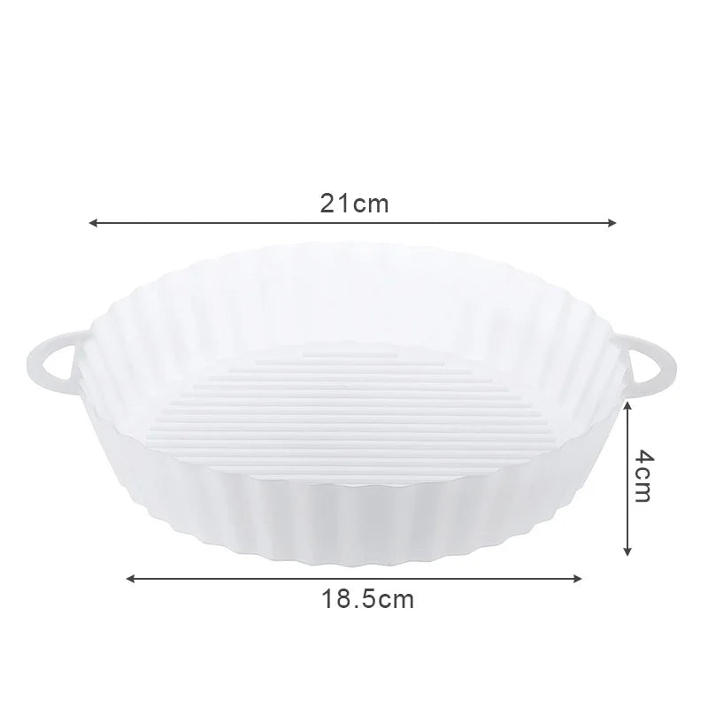 Silicone Air Fryer Liner Round Airfryer Oven Baking
