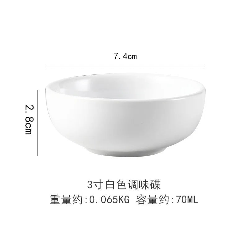 Ceramic Dipping Bowls Soy Sauce Dish Dip Bowls
