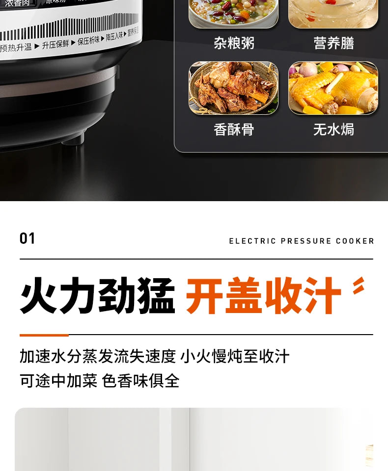 Electric Pressure Cooker Stainless Steel Smart Rice Cooker