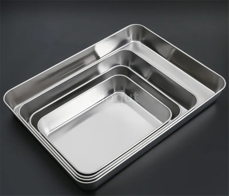 304 Stainless Steel Baking Tray Plate Bbq Tray
