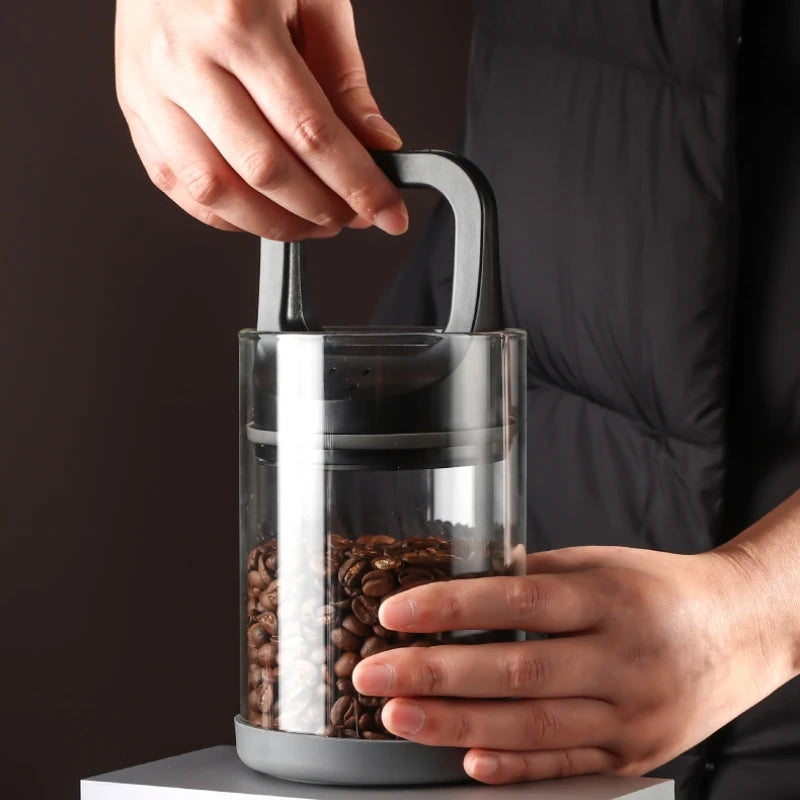 Glass Airtight Canister Food Container Tea Coffee Beans