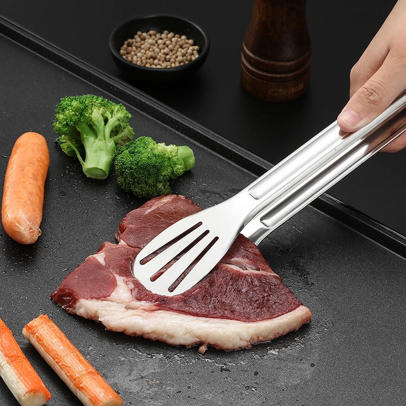 Stainless Steel Food Tongs Barbecue Tongs Meat Salad