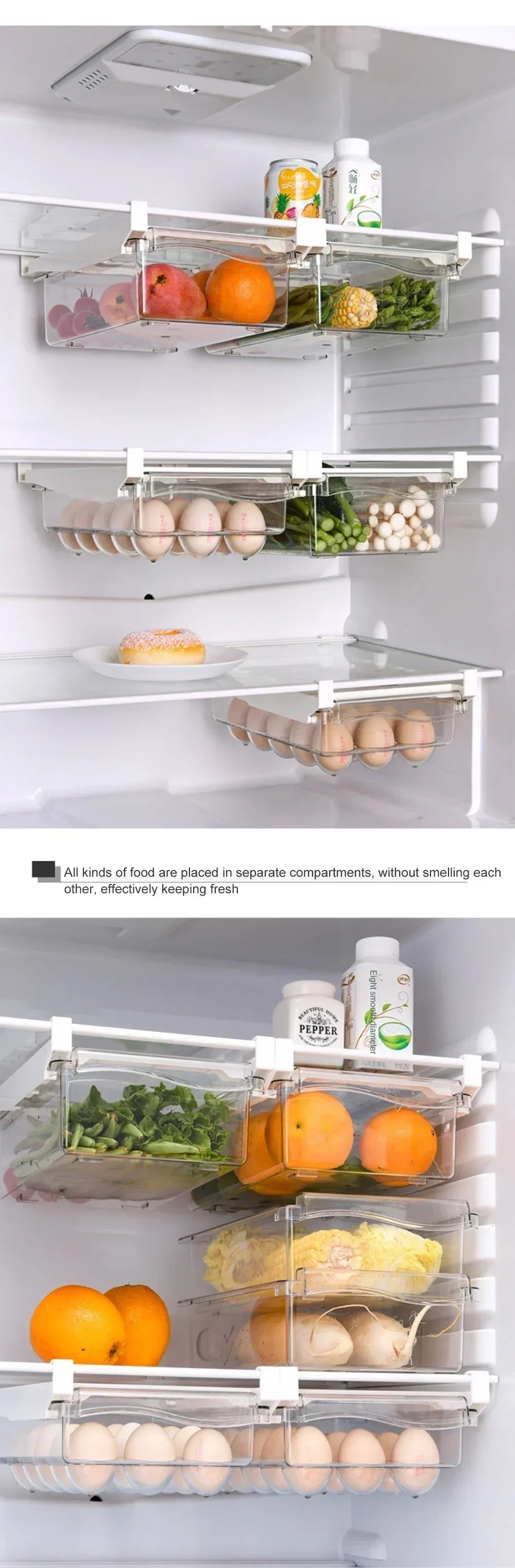 Fridge Egg Drawers Refrigerator Egg Storage Container
