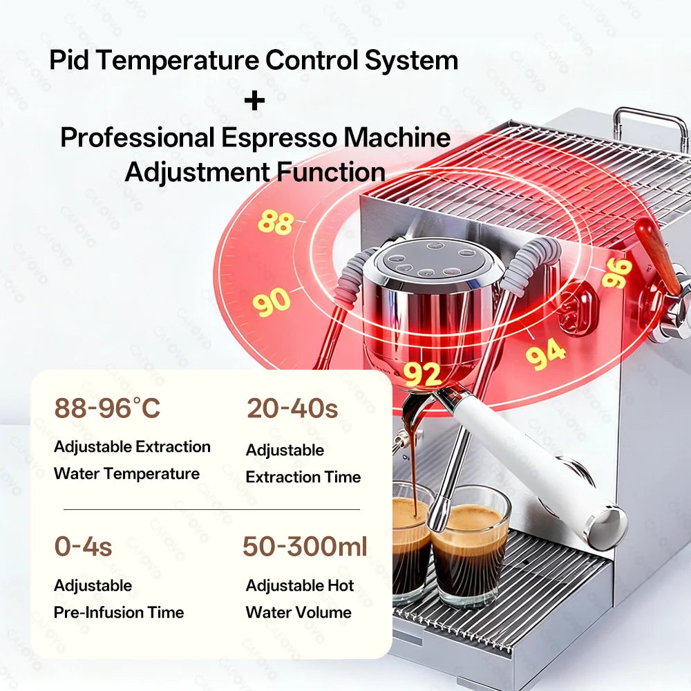 Cafovo E120 9bar Espresso Machine Boiler Ulka Pump