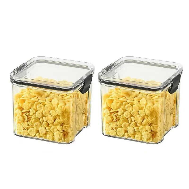 1-4pcs Sealed Jars Organizer Grain Storage Boxes Large