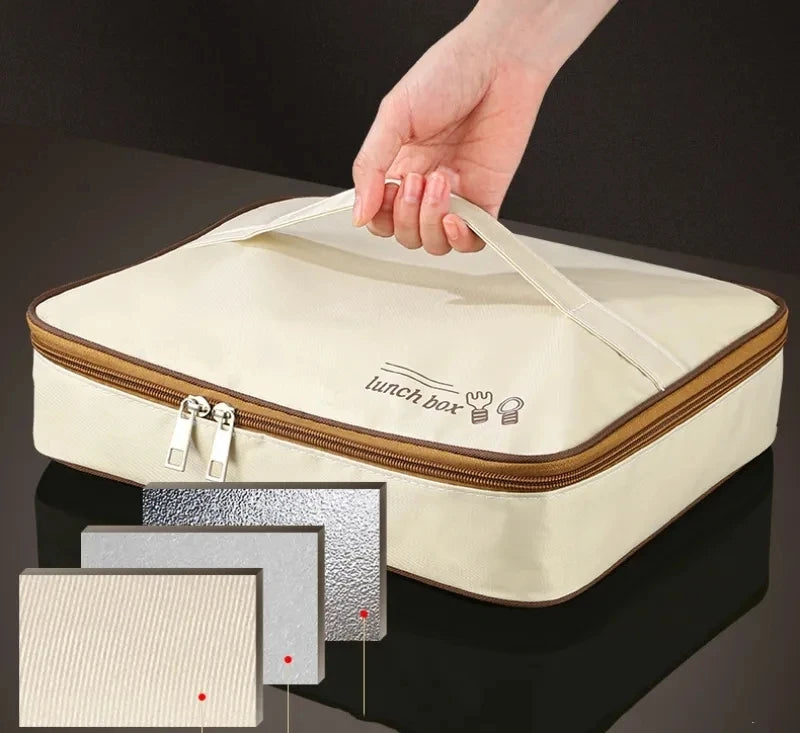 304 Stainless Steel Compartment Insulated Lunch Box Office