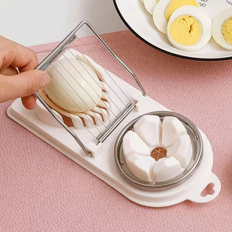 Egg Cutter Stainless Steel Egg Slicer Sectioner Cutter