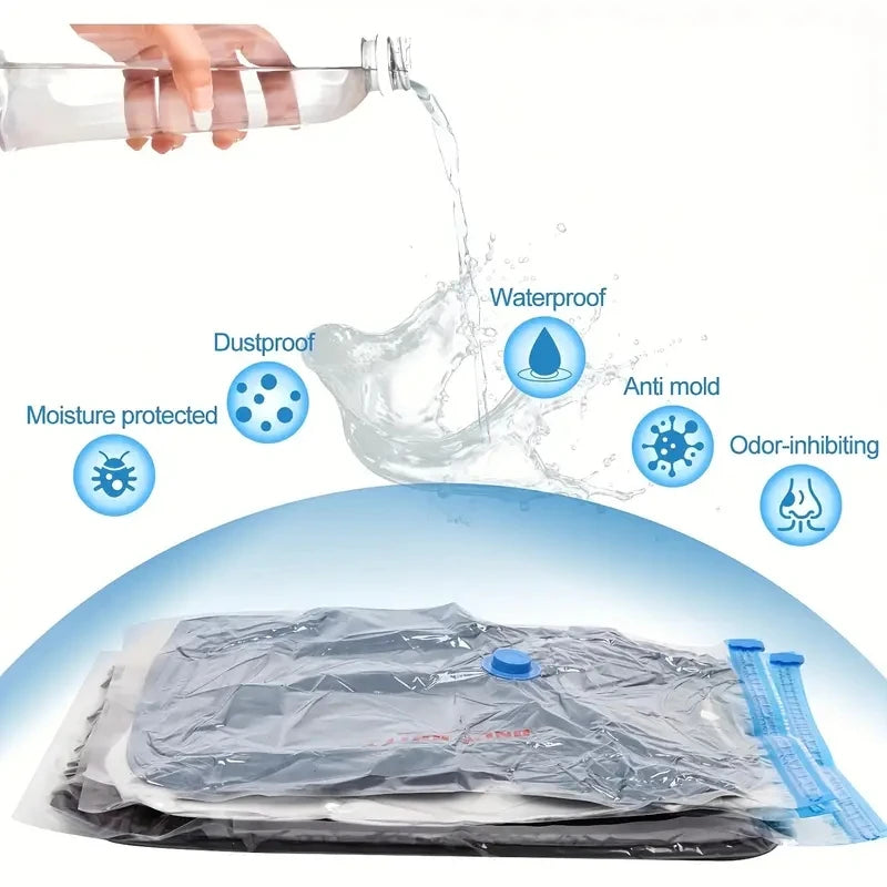 7/9 Pc Compression Bag Electric Pump Travel Vacuum