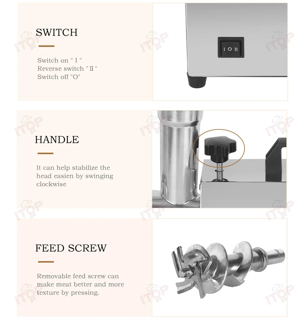 Itop High Quality Electric Meat Grinder Sausage Stuffers