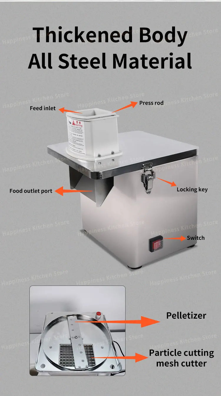 Commercial Electric Vegetable Cutter Wave Potato Slicer Large