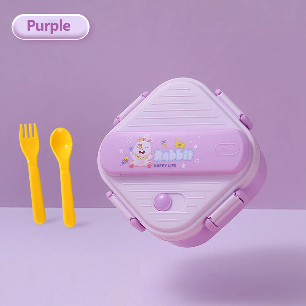 Grids Unicorn Lunch Box Children Students Sandwich Fruit