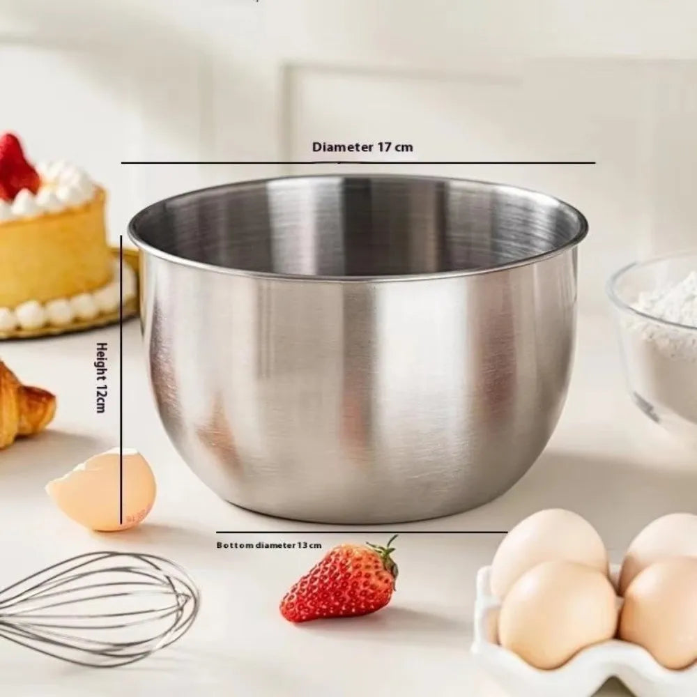 Deep Design Stainless Steel Mixing Bowl Cooking Baking