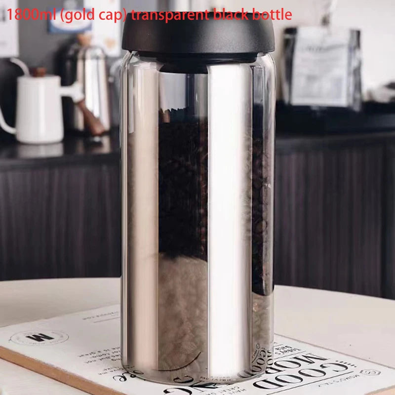 Vacuum Sealed Tank Coffee Bean Glass Sealed Jar