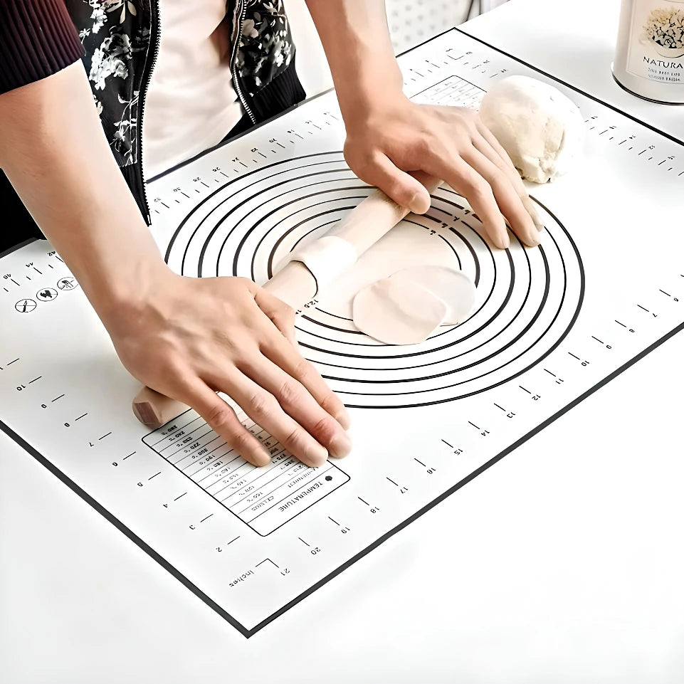Black Silicone Baking Mat Kneading Pad Dough Mat