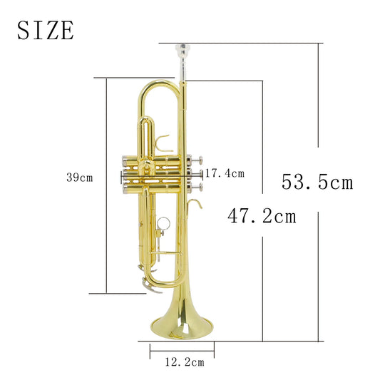 Slade Trumpet Bb Flat Brass Material Trumpet Professional