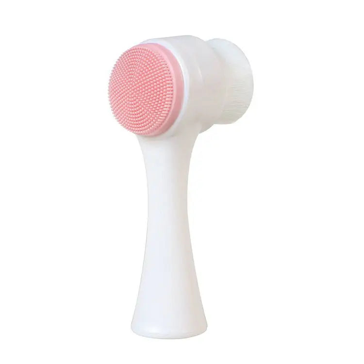 3d Double Silicone Facial Cleansing Brush Massage Facial