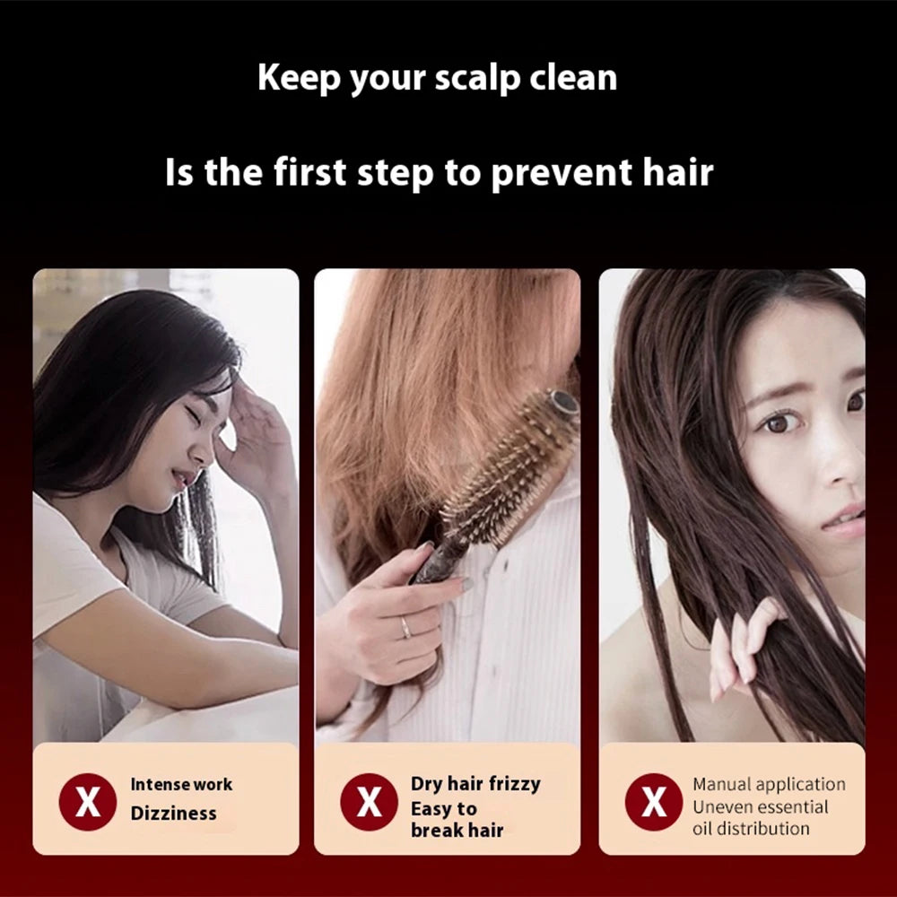 Electric Vibration Massage Comb Red Light Therapy Hair