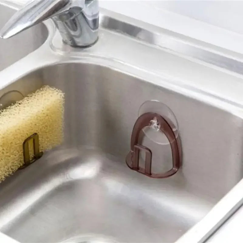 Suction Cup Sink Drain Rack Plastic Sponge Holder