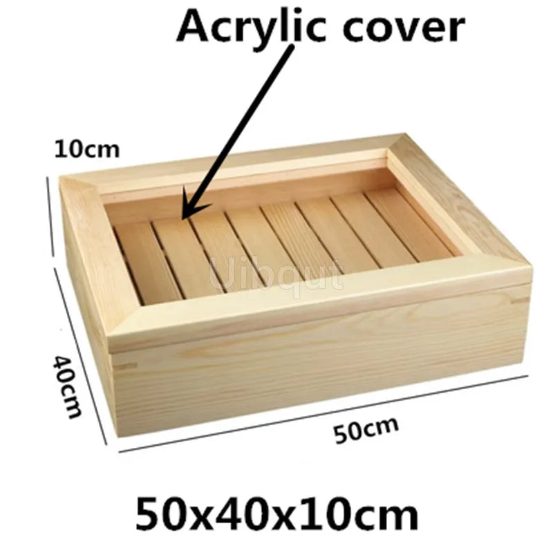 Japanese Cuisine Wooden Sashimi Sushi Box Lid Fish