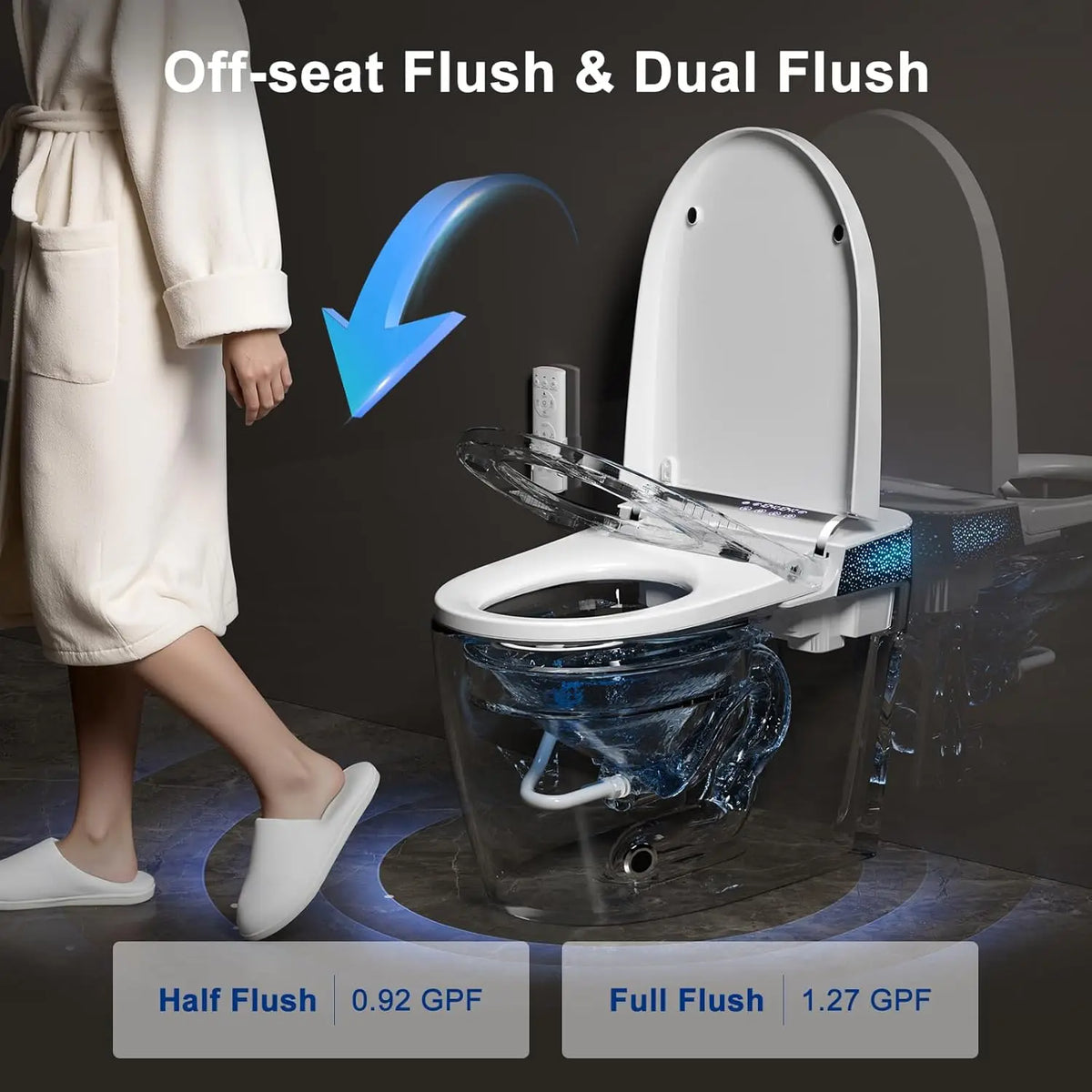 Smart Toilet Bidet Built In Modern Tankless Bidet