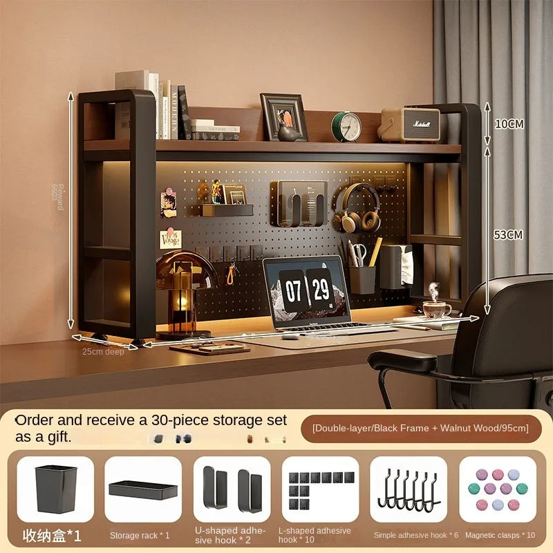 Desktop Shelving Unit Pegboard Desk/Computer Desk Multi-Layer