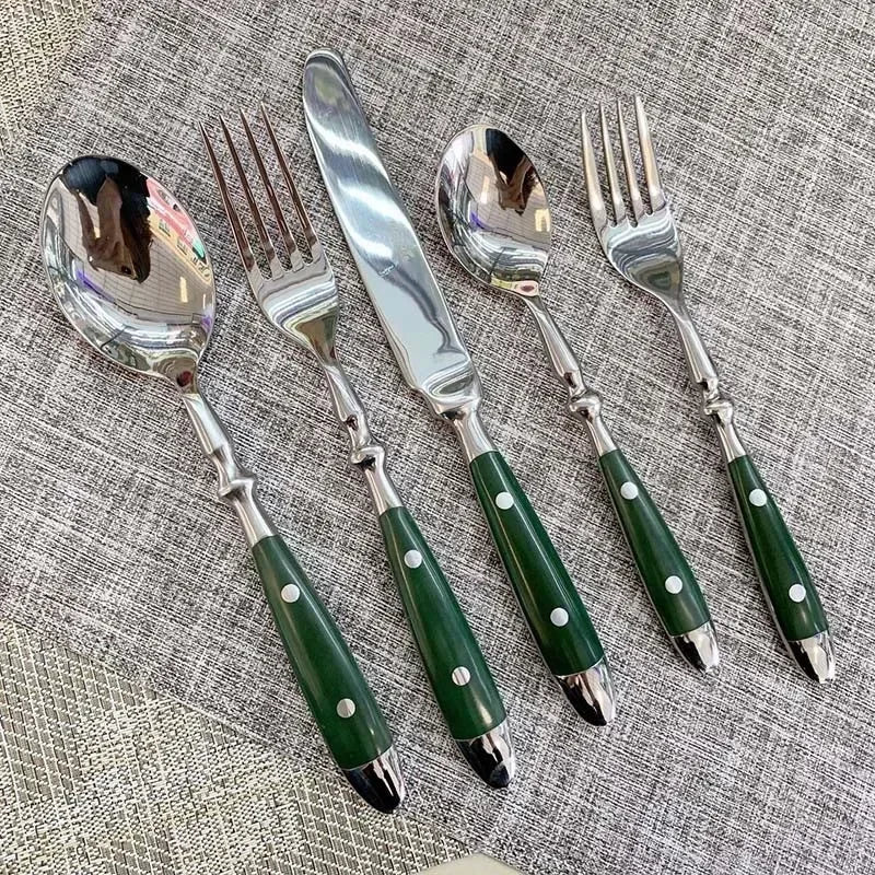 3pcs/5pcs Cutlery Stainless Steel Utensils Sets Fork Spoons