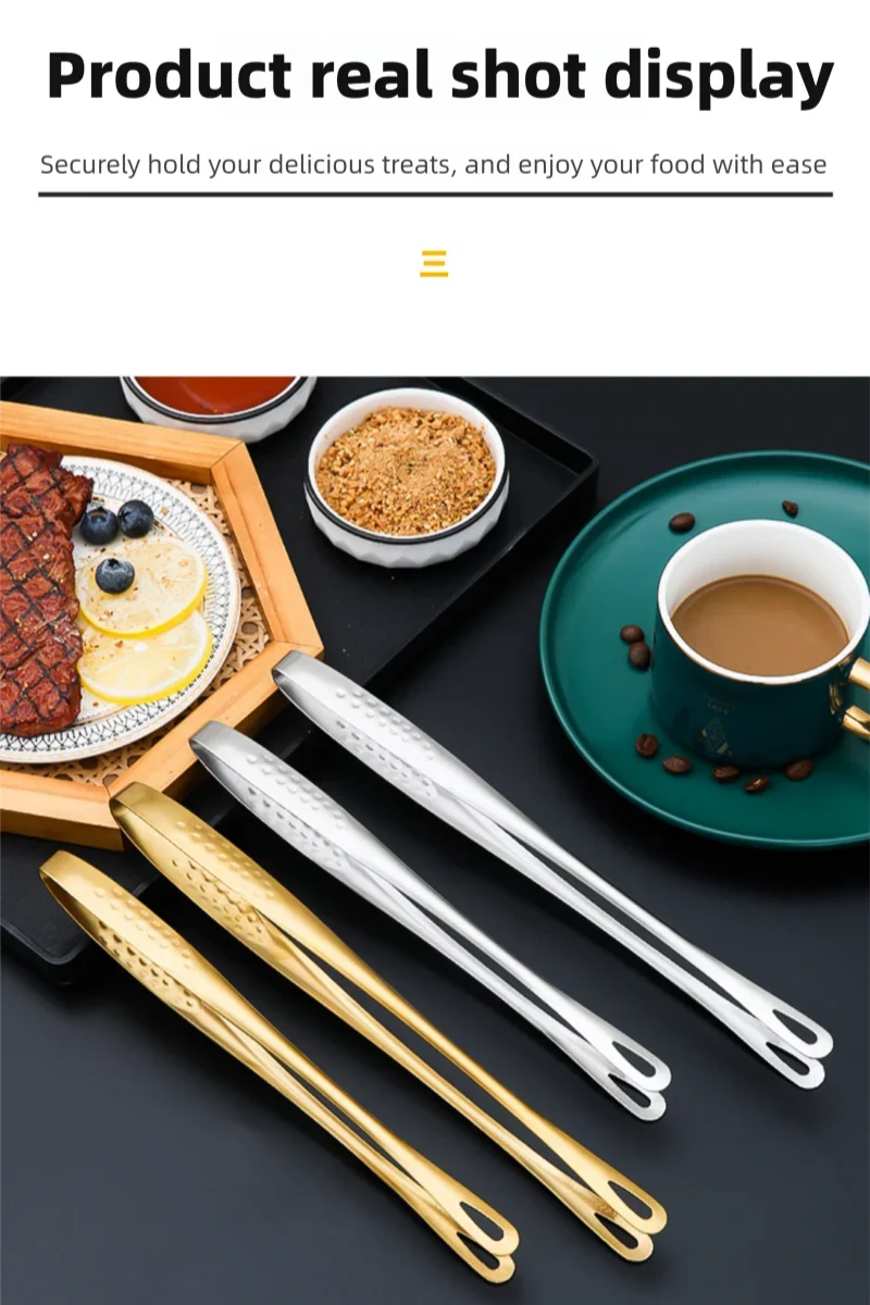 Tongs Barbecue Grill Tongs Steel Cooking Tweezers Chef
