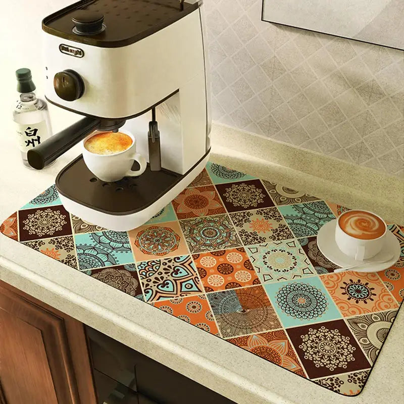 Coffee Machine Drain Pad Super Absorbent Dish Drying