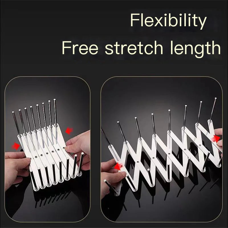 Stainless Steel Dish Rack - Adjustable Drainer Foldable