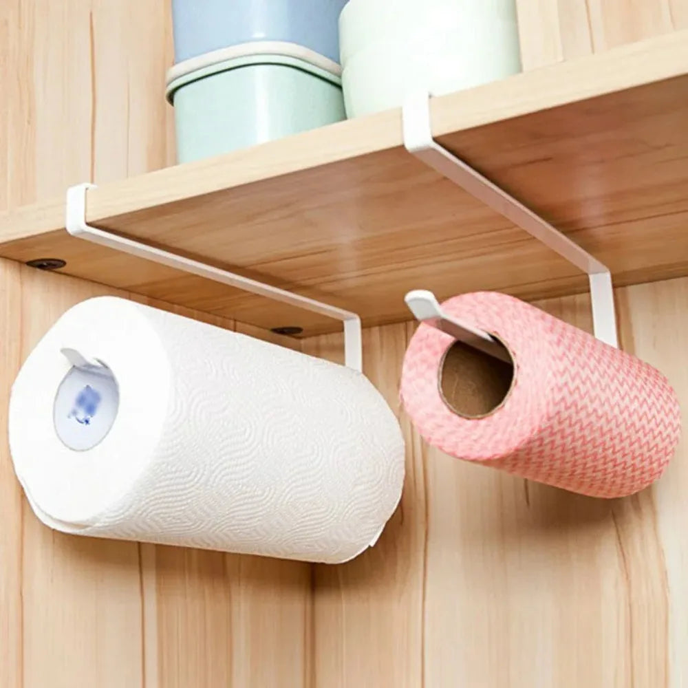 Space Saving Under Cabinet Paper Towel Holder No