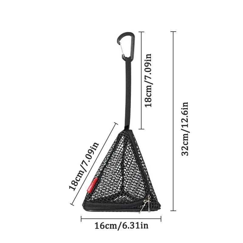 Outdoor Camping Hanging Net Foldable Storage Bag Cookware