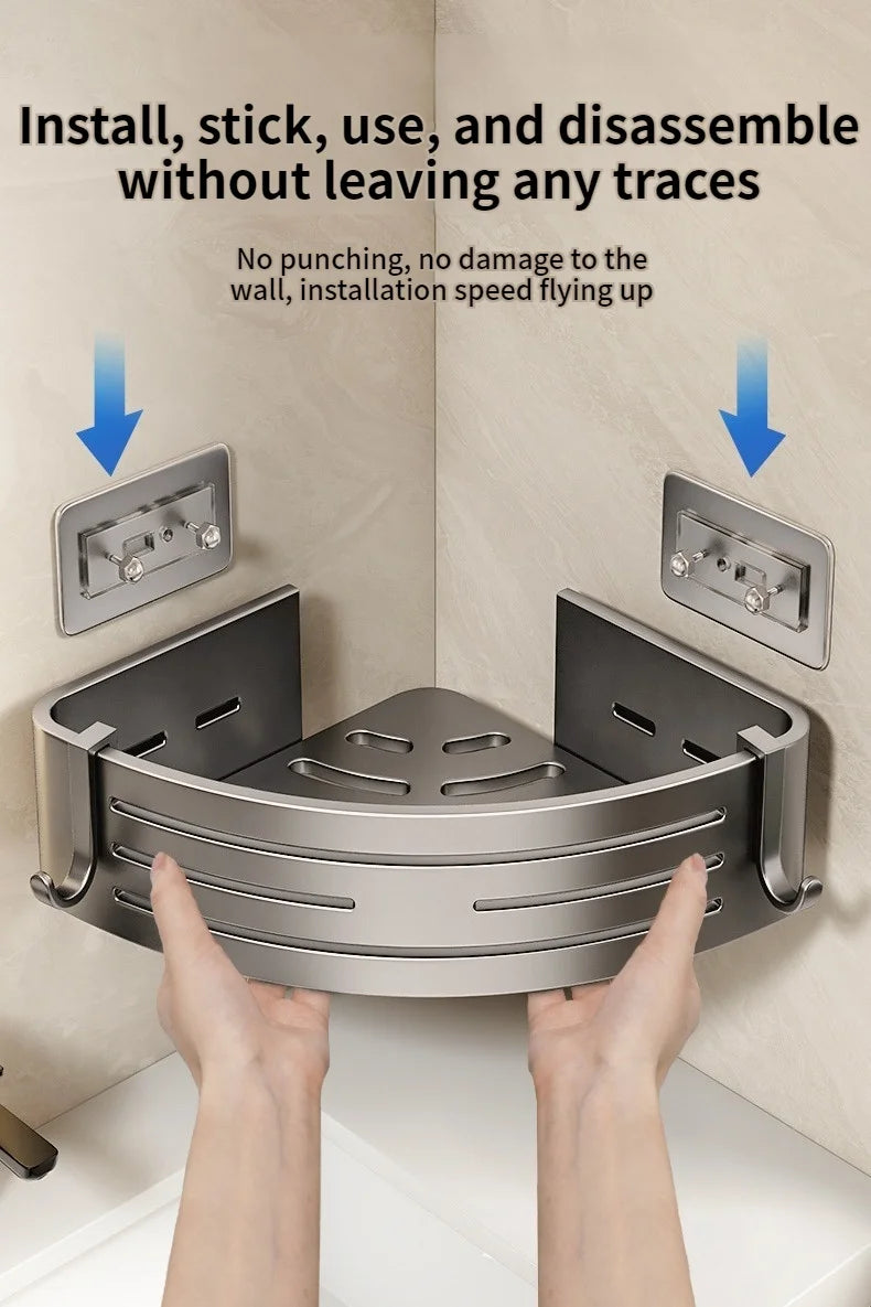No Need To Drill Wall Installation Aluminum Bathroom