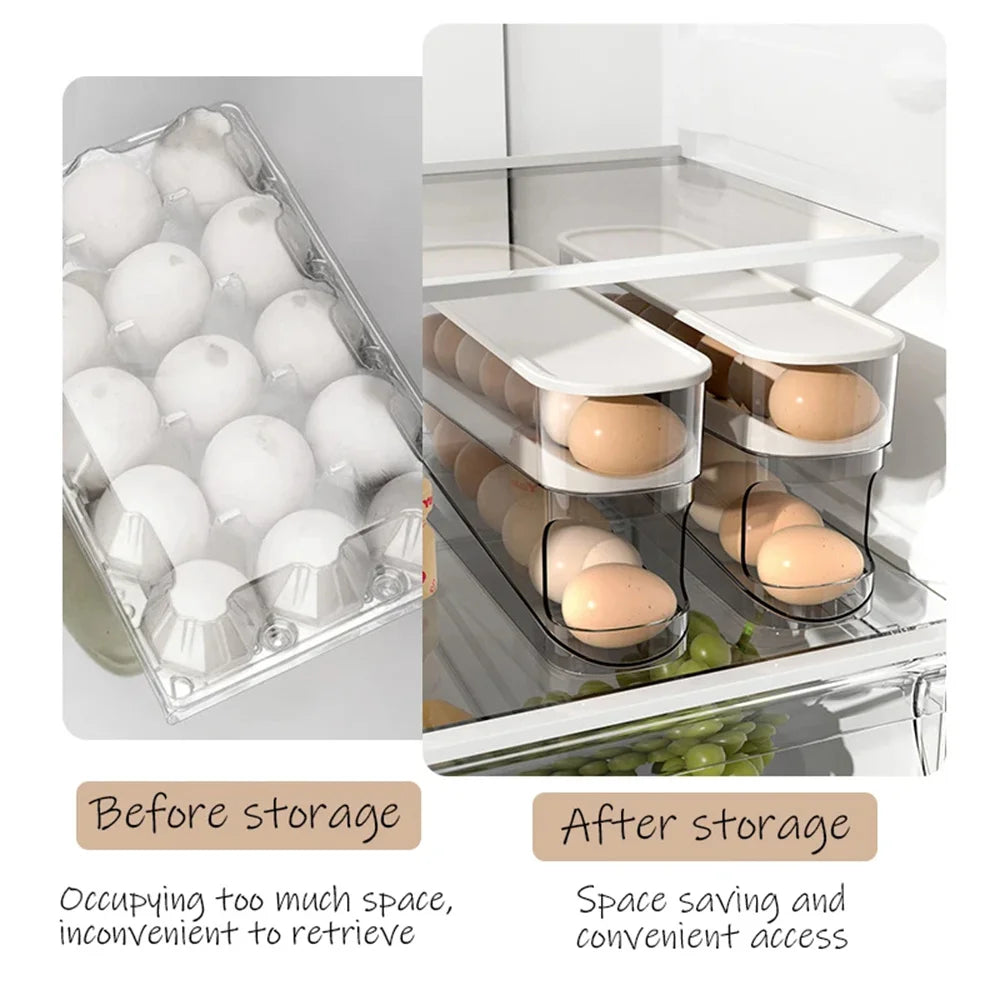1pc Slide Type Egg Carton Double Automatic Egg