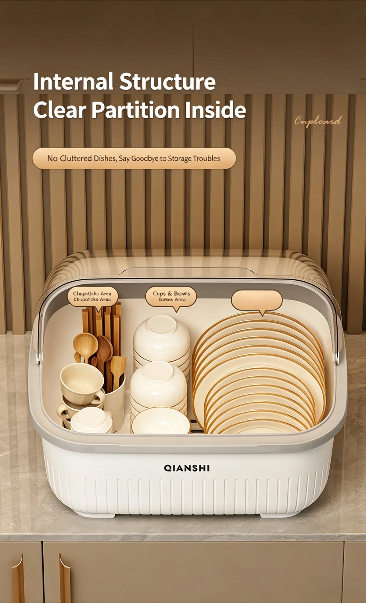 Dish Rack Protective Cover - Space-Saving Dust-Proof Storage