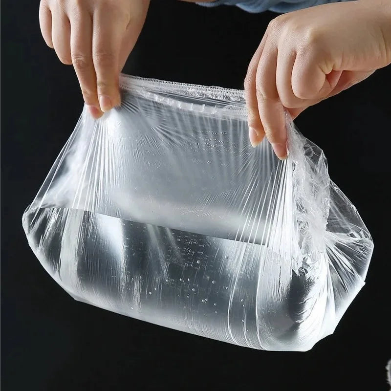 50 Pieces Disposable Food Cover Plastic Wrap Food