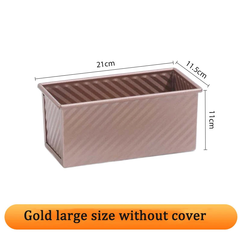 Rectangle Loaf Pan Baking Toast Pullman Box Tray