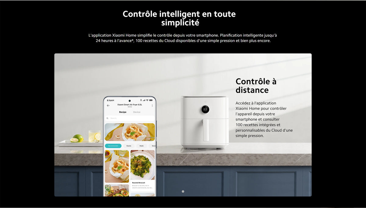 Officiel Xiaomi Smart Air Fryer 5l Chauffage 360