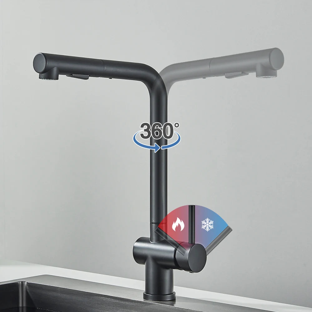 Pull Out Sink Faucet High Pressure Two Model