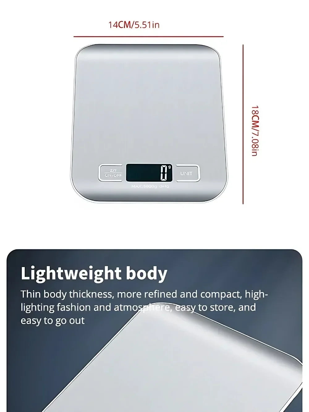 Digital Scale Multi-Function Weighing Scale Lcd Display Usb