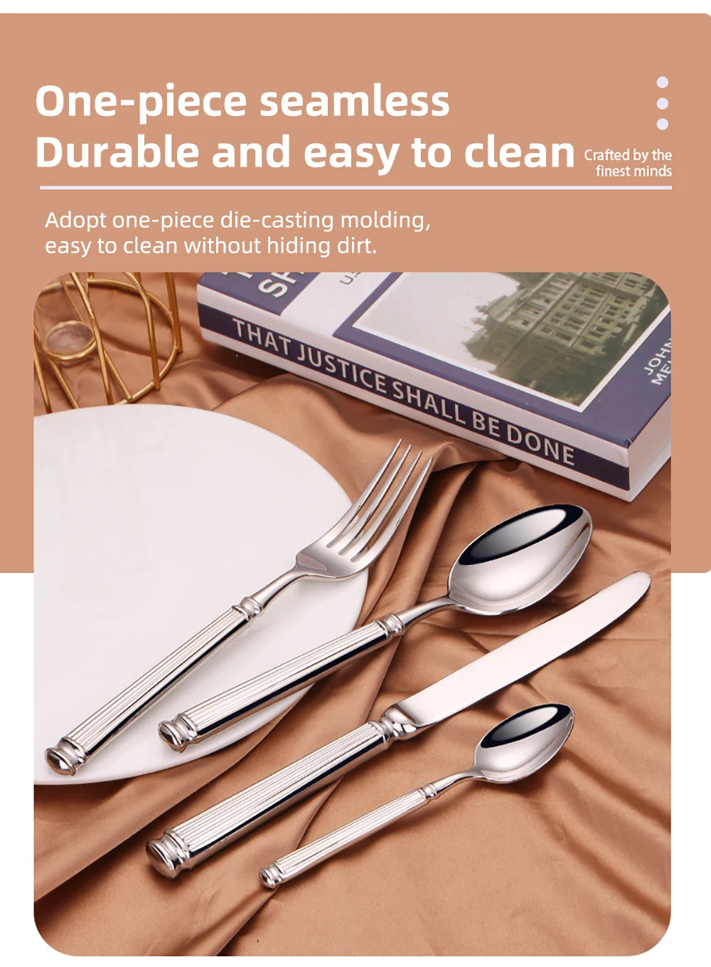 12/16/20 Pieces Sliver Tableware Stainless Steel Cutlery Elegant