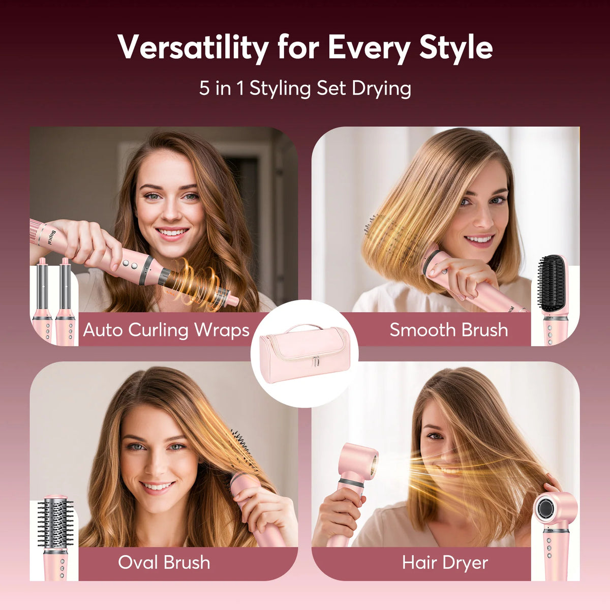 In Air Styler Wrap Travel Bag- 1200w Professional