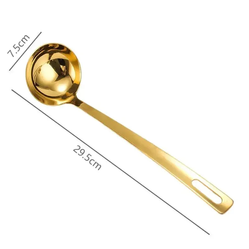 Stainless Steel Tableware Golden Pot Colander Bbq Grilling