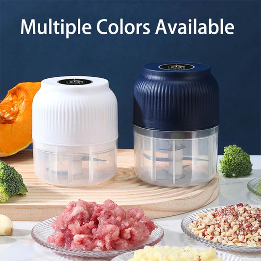 250ml Mini Wireless Usb Rechargeable Electric Vegetable Chopper