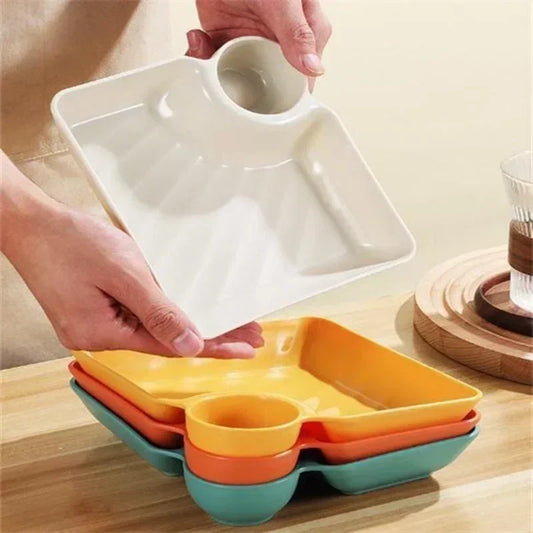 Chips Dip Plates Plastic Serving Platter Dumpling Plate