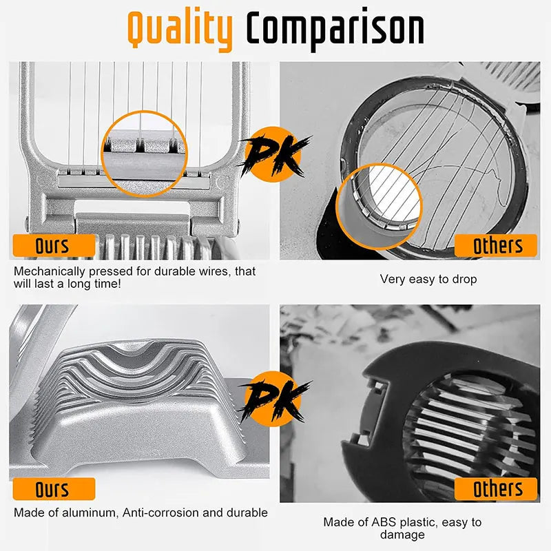 Heavy Duty Aluminium Egg Slicer Hard Boiled Eggs